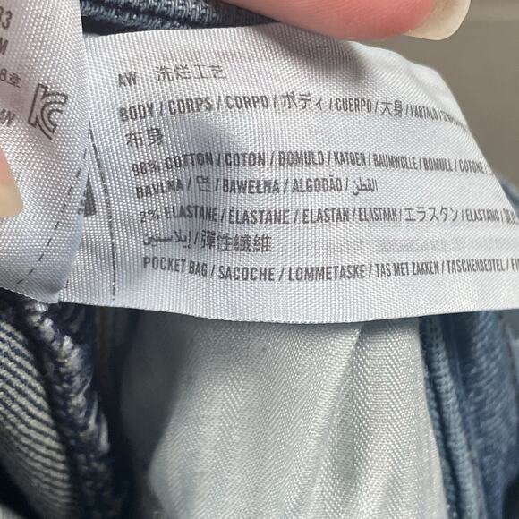 Hollister Ultra High Rise Dad Jeans Women’s Plus 18R 39x30 Distressed Stretch - Picture 6 of 7